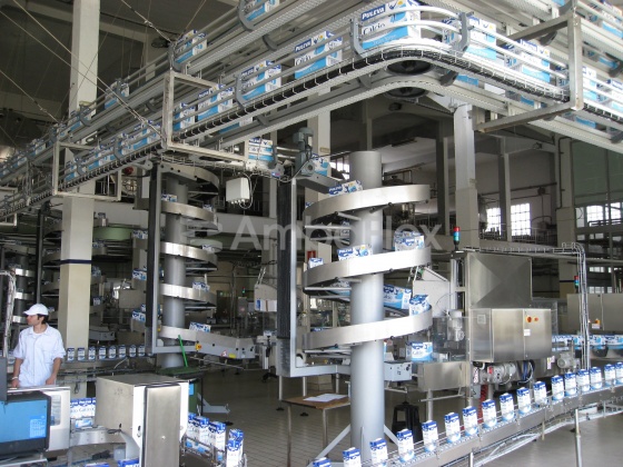 All-purpose spiral conveyor for medium to large products